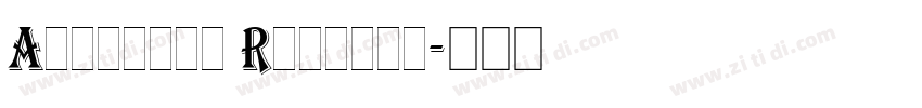 Algerian Regular字体转换